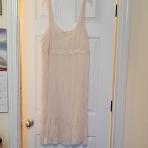 Gently worn Cream midi Dress size 14